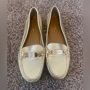 Gold COACH Loafers - size 7.5